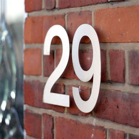 raised tin metal house numbers global industries|Metal Raised House Number .